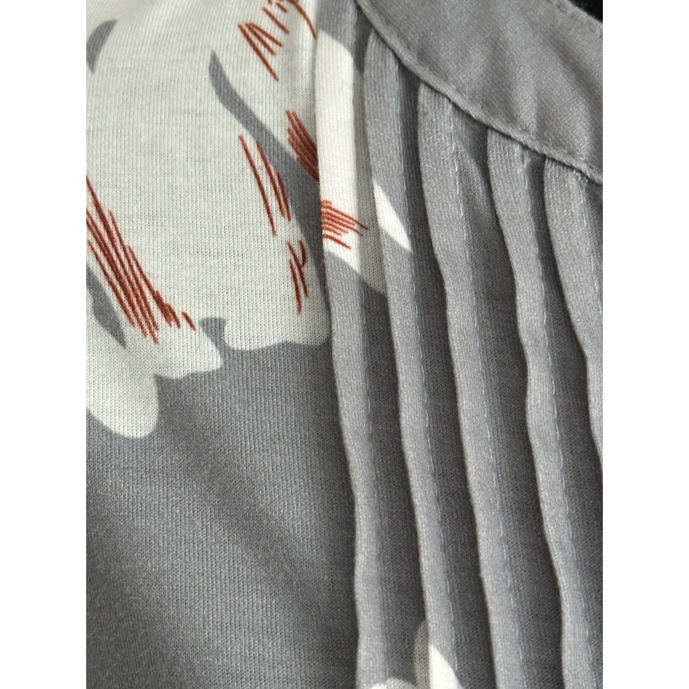 Reborn Women's Tunic/Dress Gray with Florals Size (L) - Picture 9 of 16